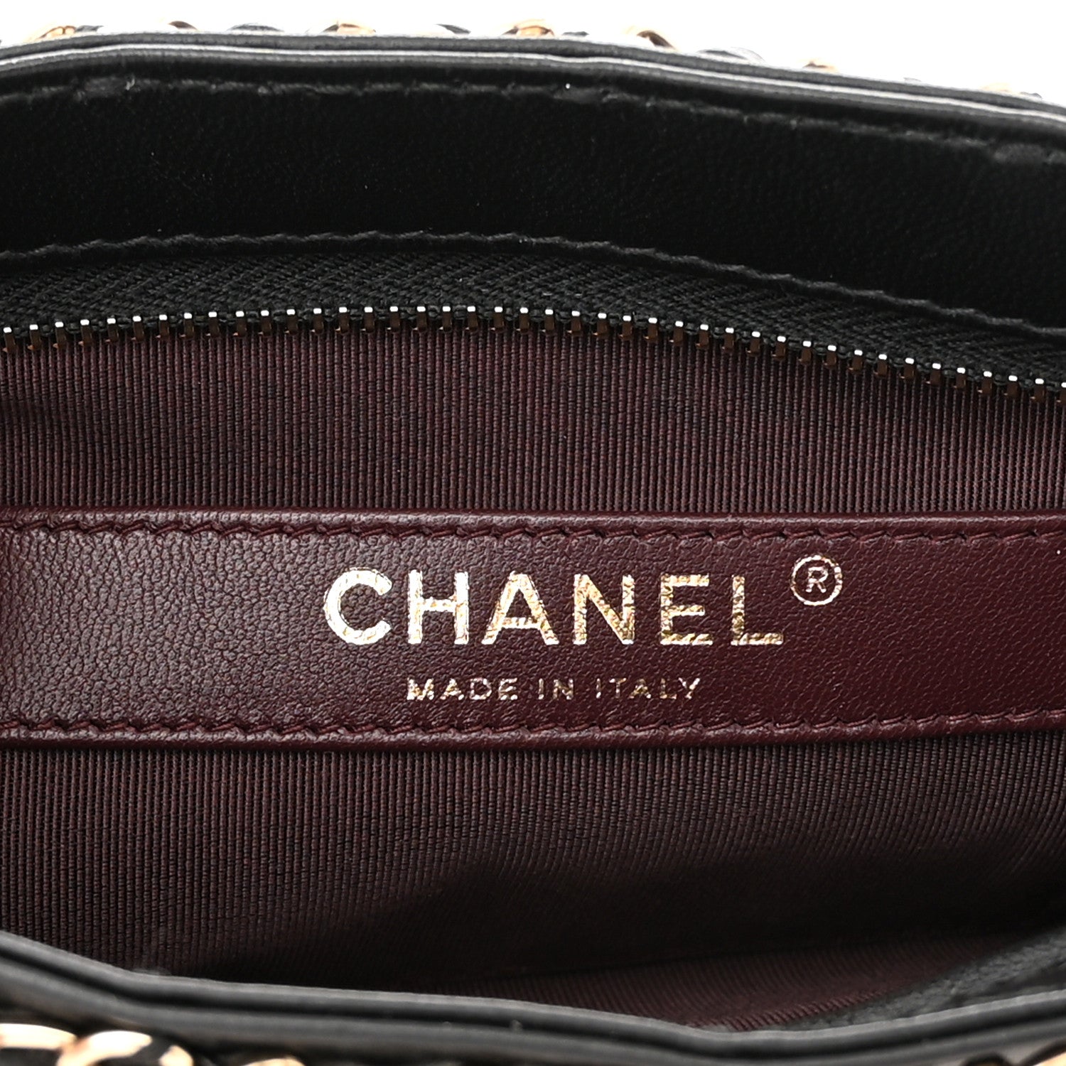 Chanel Lambskin Chain Frame Shoulder Bag Black 6 of 10