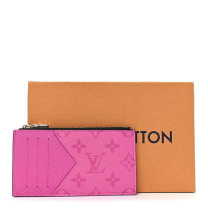 Louis Vuitton Taigarama Coin Card Holder Fuchsia 7 of 7