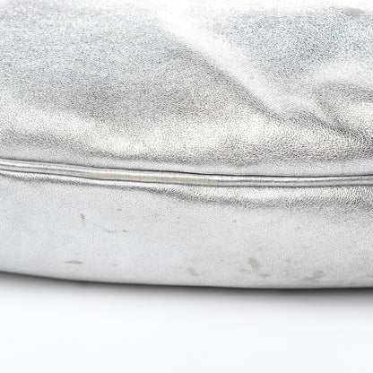 Gucci Metallic Calfskin Medium Indy Top Handle Hobo Silver 10 of 17