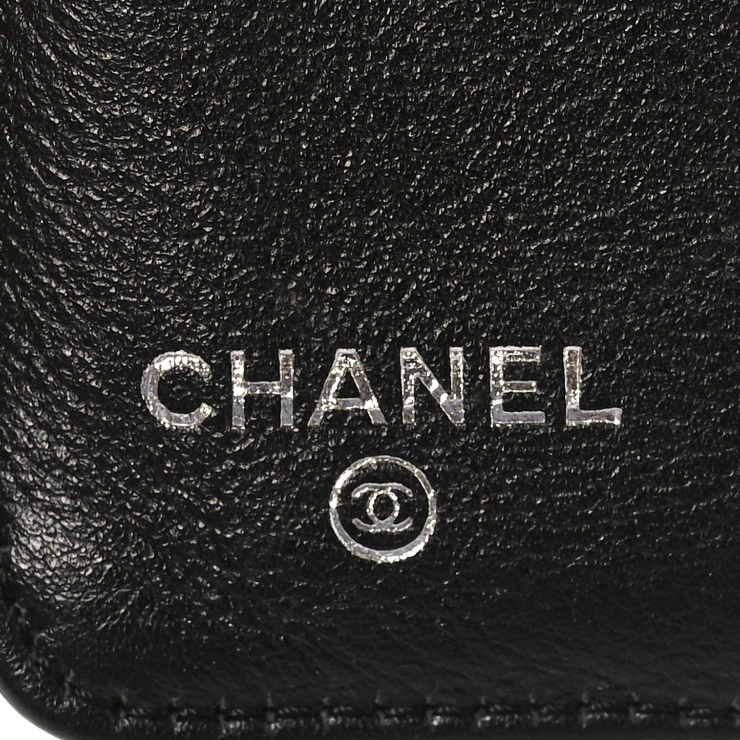 Caviar Sevruga Large Zip Pocket Wallet Black