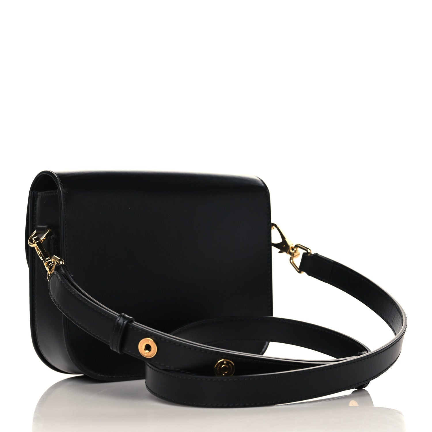 Burberry Calfskin Small Elizabeth Bag Black 3 of 8