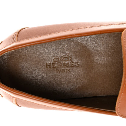 Hermes Calfskin Womens Destin Loafer 37.5 Naturel 7 of 12