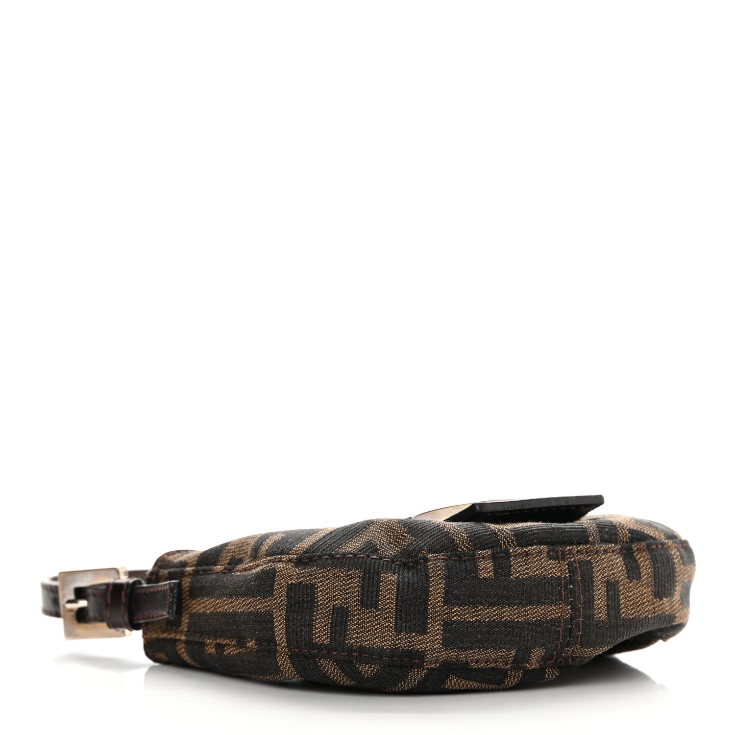 Fendi Zucca Mini Half Moon Baguette Tobacco 4 of 13