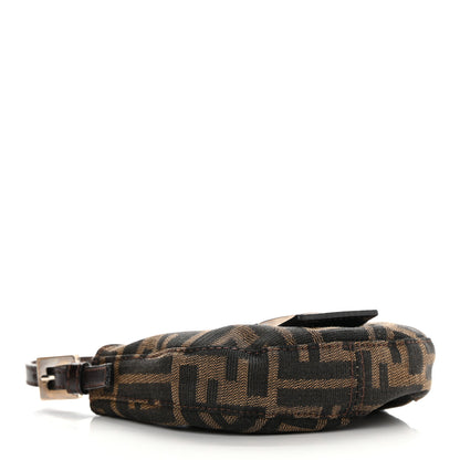 Fendi Zucca Mini Half Moon Baguette Tobacco 4 of 13