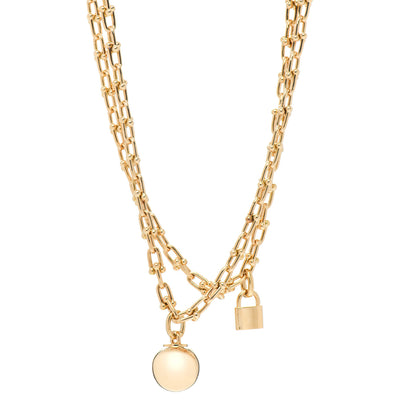 Tiffany 18K Yellow Gold HardWear Wrap Necklace 1 of 4