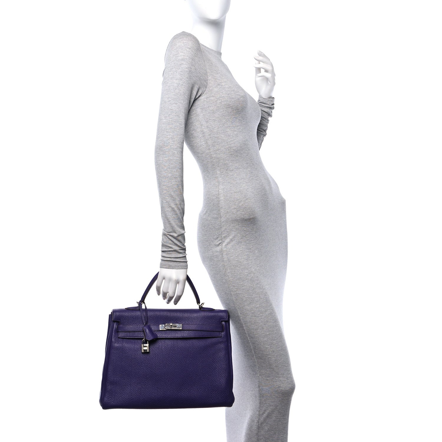 Hermes Togo Kelly Retourne 35 Iris 2 of 17