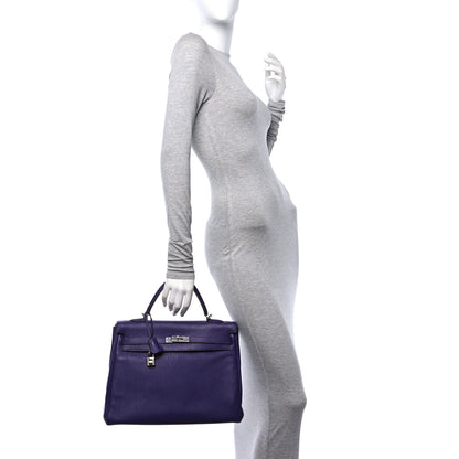 Hermes Togo Kelly Retourne 35 Iris 2 of 17