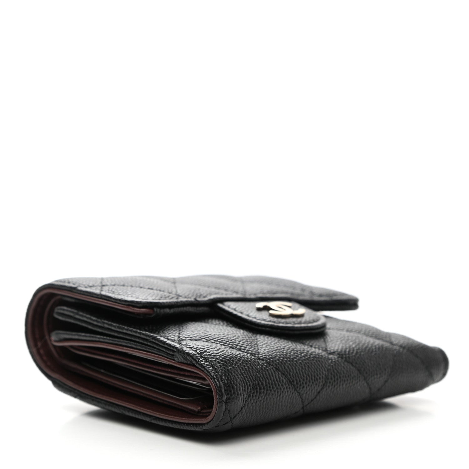 Chanel Caviar Quilted Small Flap Wallet Black 4 of 8