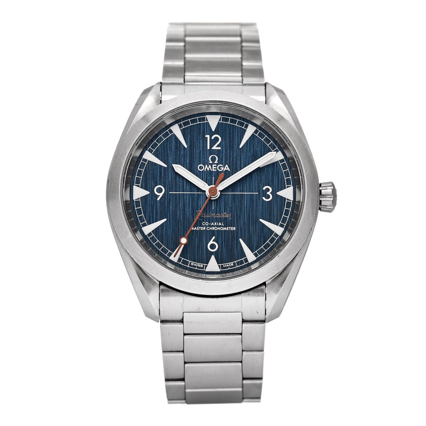 Stainless Steel 40mm Seamaster Railmaster Co-Axial Automatic Watch Blue 220.10.40.20.03.001