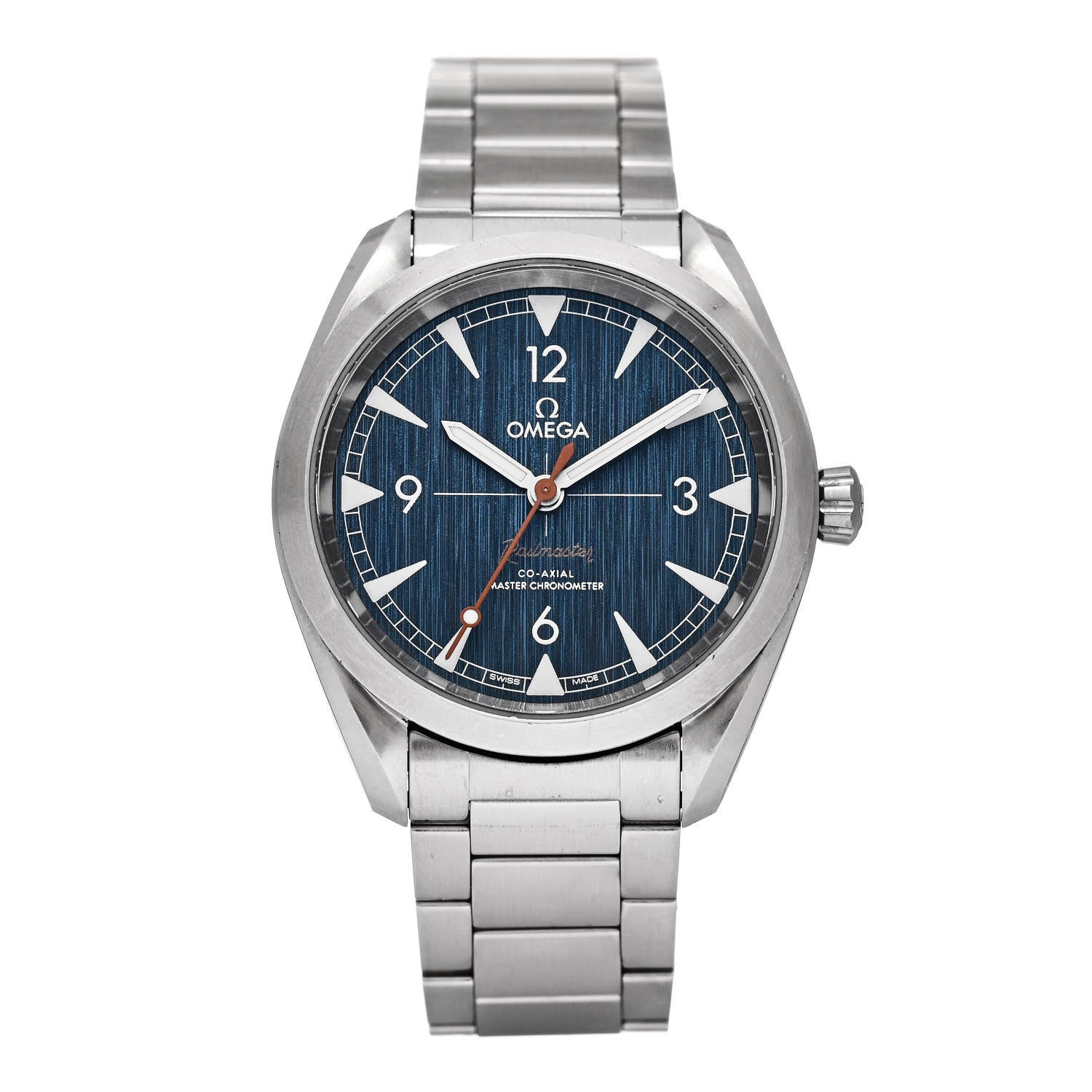 Omega Stainless Steel 40mm Seamaster Railmaster Co-Axial Automatic Watch Blue 220.10.40.20.03.001 1 of 4