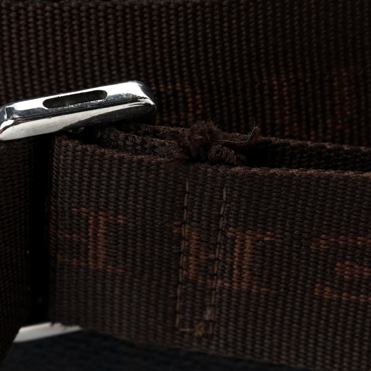 Burberry Smoked Haymarket Check Camera Bag Chocolate 6 of 10