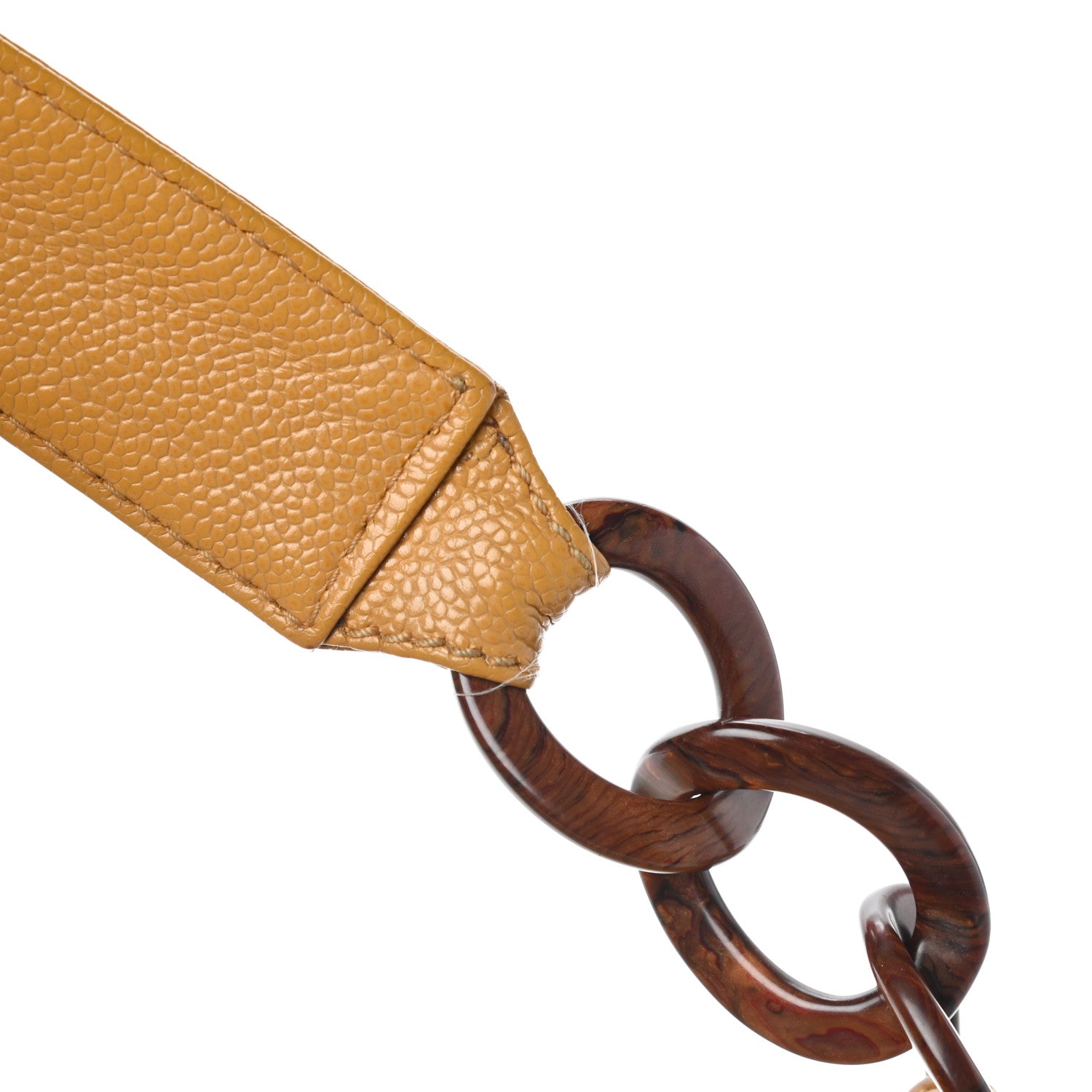 Chanel Caviar CC Wood Chain Hobo Maize 11 of 12