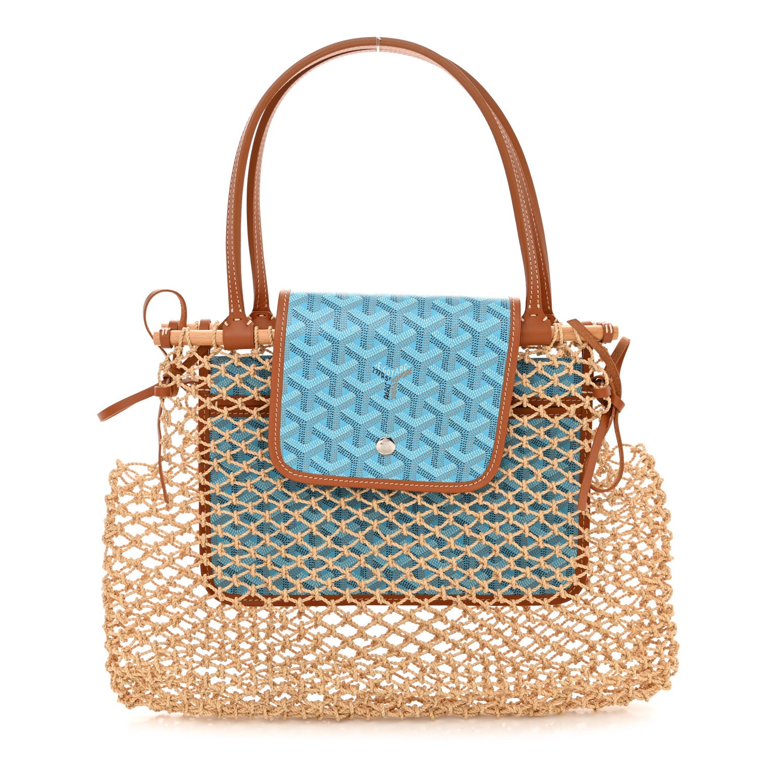 Goyard Goyardine Net Aligre Tote Blue 1 of 9
