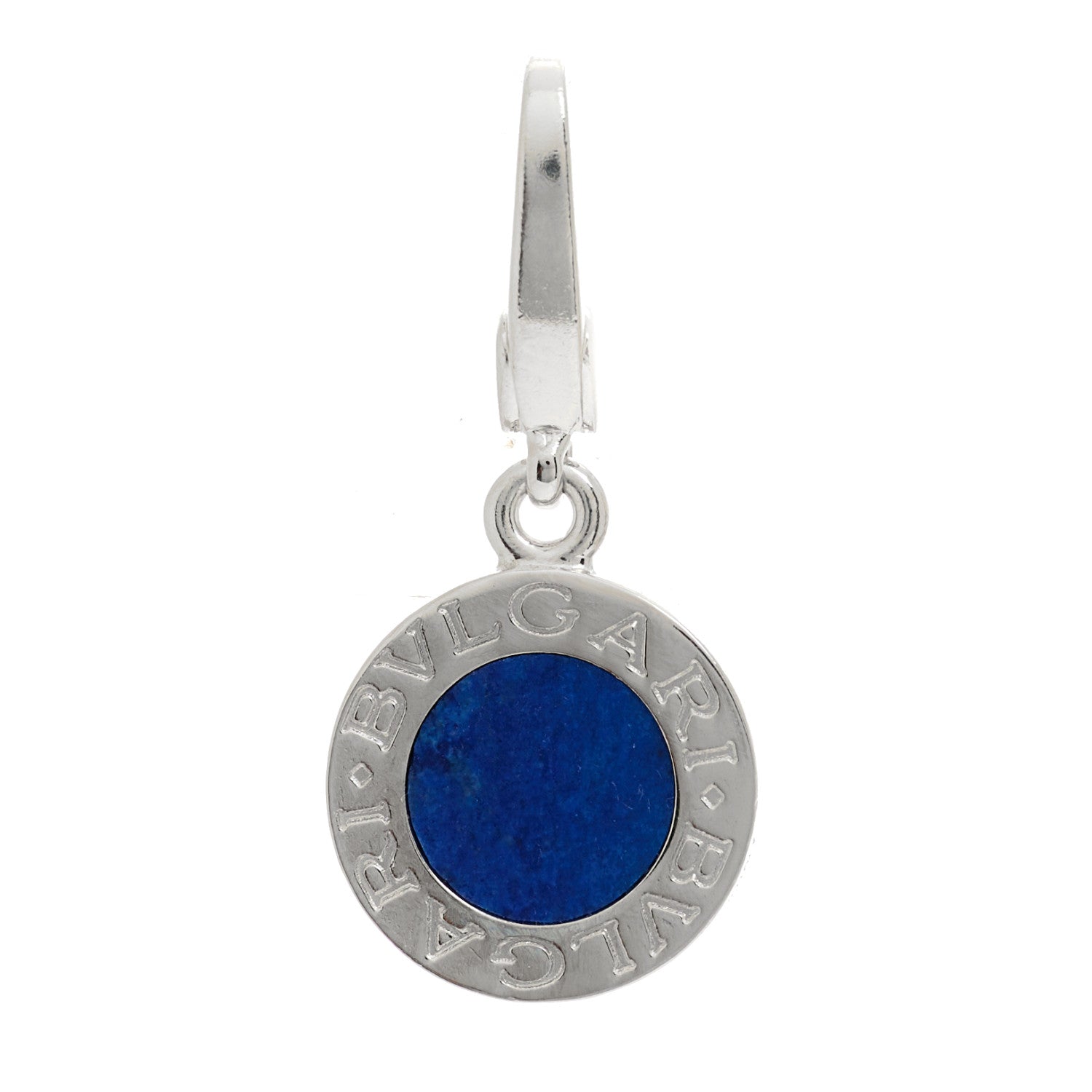 Bulgari 18K White Gold Lapis Lazuli BVLGARI BVLGARI Charm Pendant 1 of 3