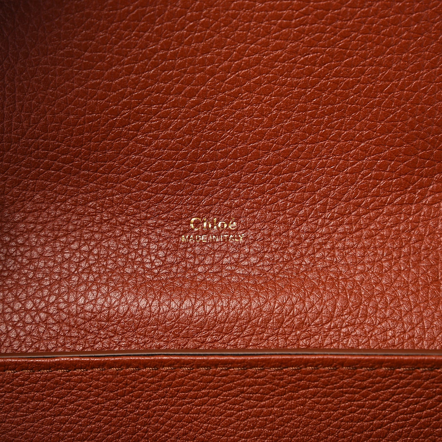 Shiny Grained Calfskin Medium Aby Day Shoulder Bag Sepia Brown