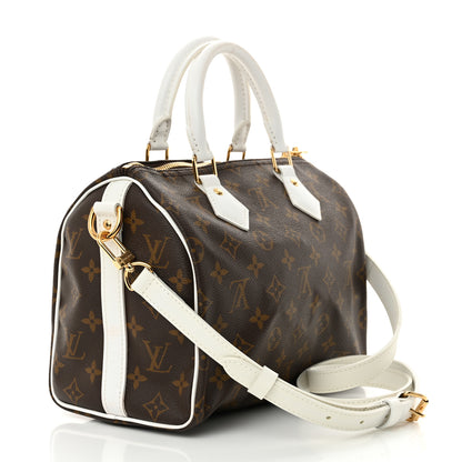 Louis Vuitton Monogram LV Match Speedy Bandouliere 25 White 3 of 12