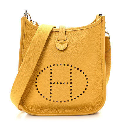 Hermes Taurillon Clemence Evelyne TPM Jaune Ambre 1 of 9