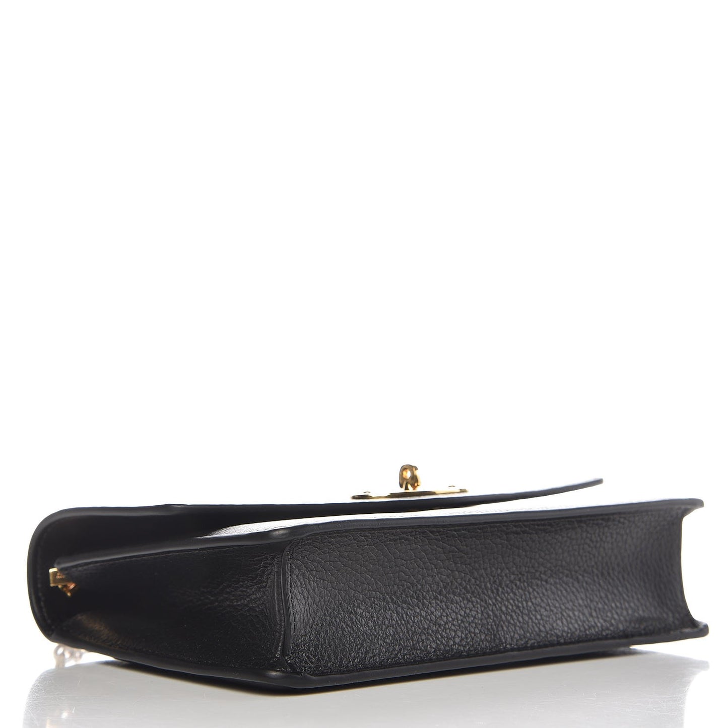 Classic Grain Calfskin Small Darley Black