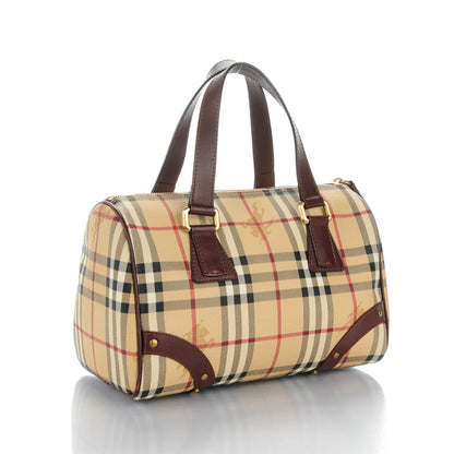 Burberry Haymarket Check Studded Bowler Brown 3 of 7
