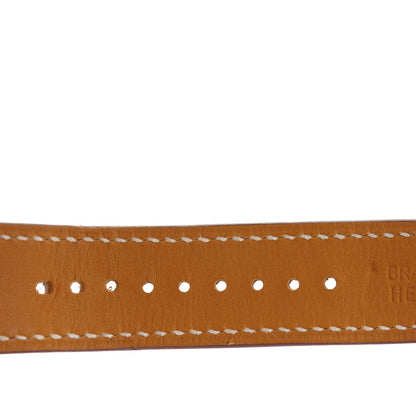 Hermes Stainless Steel Barenia 38mm Arceau Quartz Watch Fauve 13 of 13