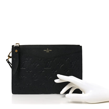 Louis Vuitton Empreinte Pochette Melanie MM Black 2 of 7