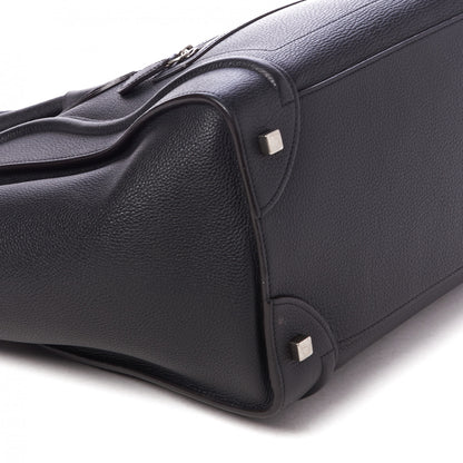 Celine Drummed Calfskin Mini Luggage Black 6 of 8