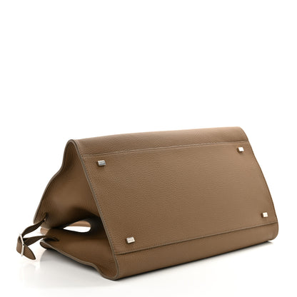 The Row Matte Grained Calfskin Soft Margaux 15 Taupe 4 of 10