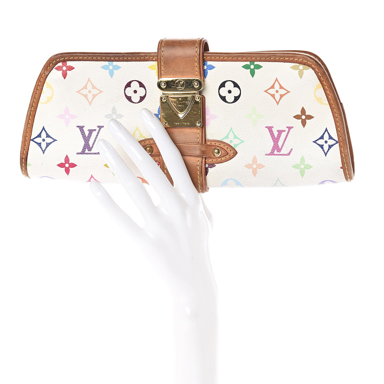 Louis Vuitton Monogram Multicolor Shirley White 2 of 7