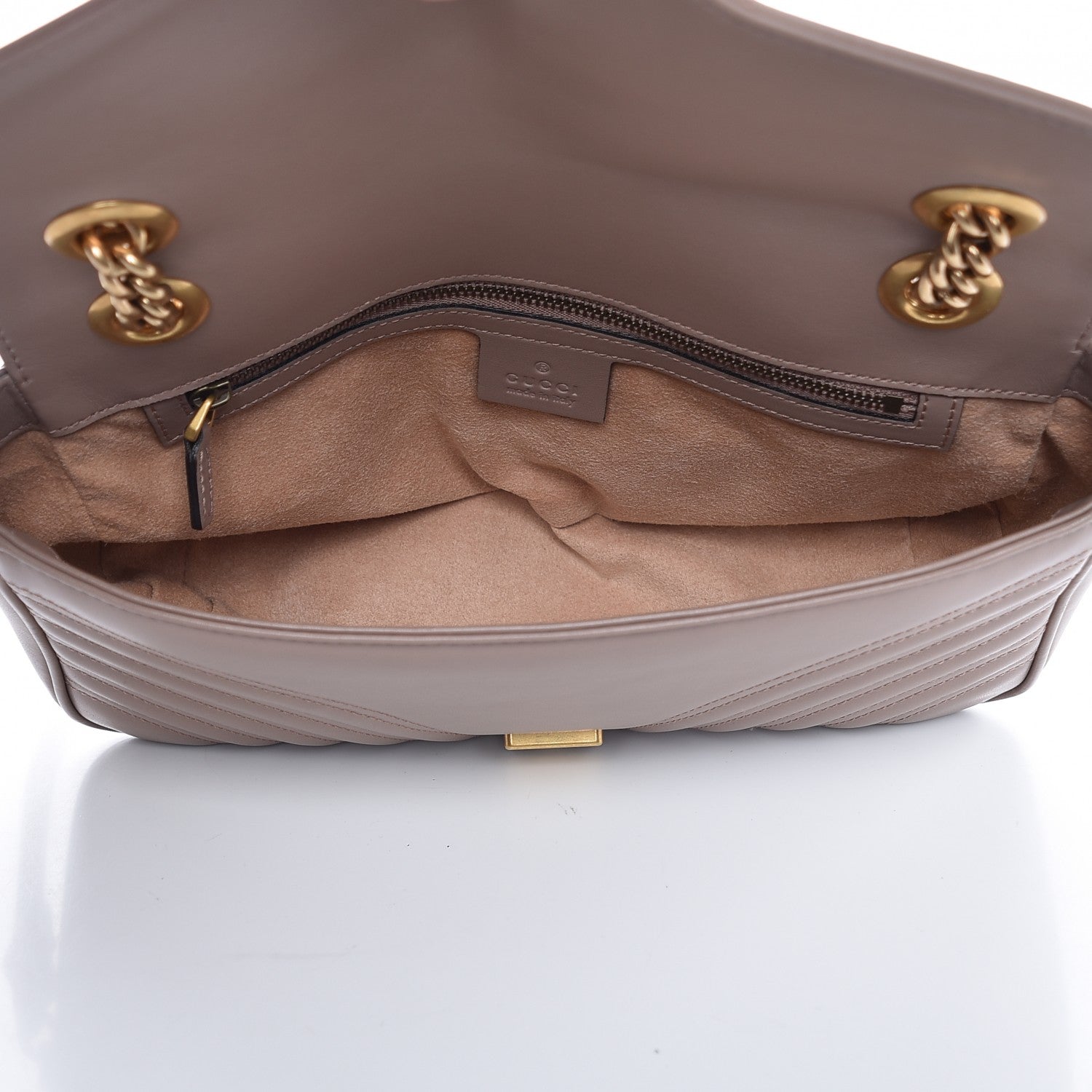 Gucci Calfskin Matelasse Small GG Marmont Shoulder Bag Porcelain Rose 5 of 7