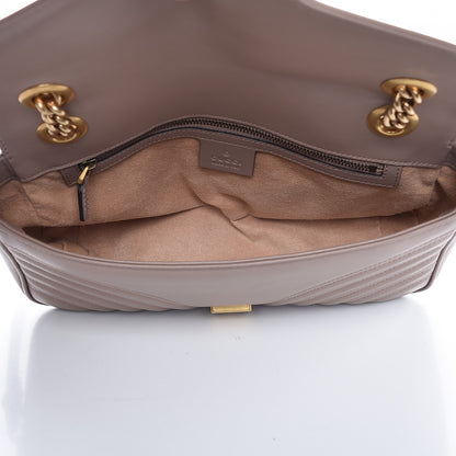 Gucci Calfskin Matelasse Small GG Marmont Shoulder Bag Porcelain Rose 5 of 7