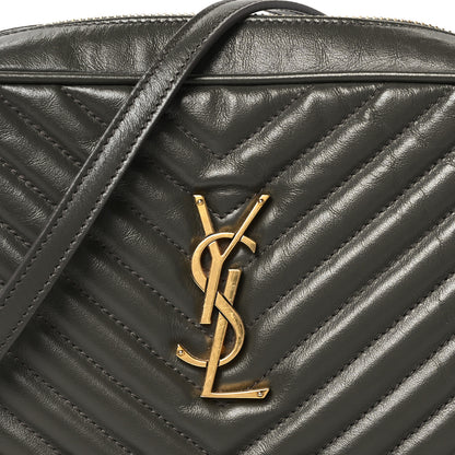 Saint Laurent Calfskin Matelasse Monogram Lou Camera Bag Pebble 8 of 10