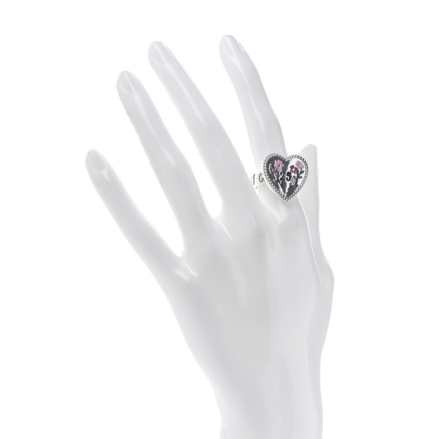 Sterling Silver Heart 25 Ring 52 6