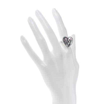 Gucci Sterling Silver Heart 25 Ring 52 6 2 of 4