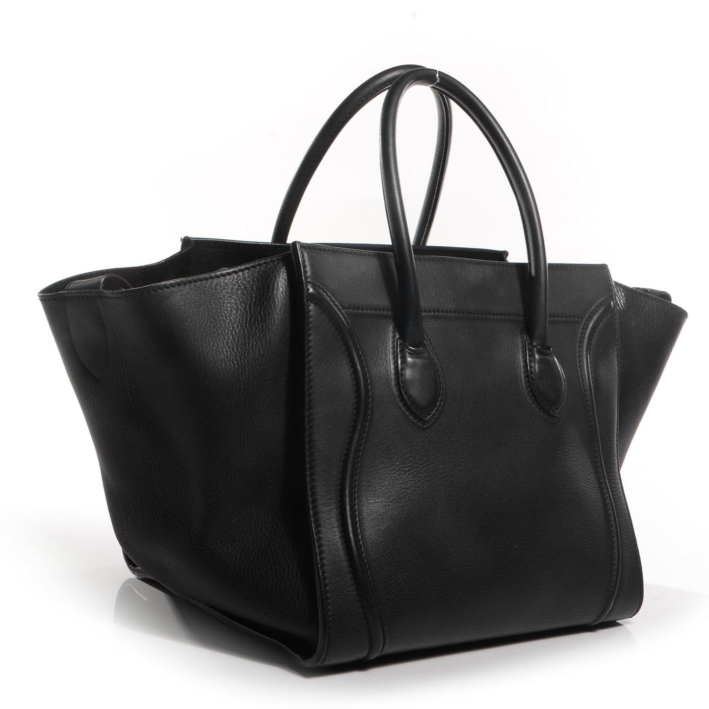 Supple Calfskin Medium Phantom Luggage Black