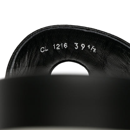 Christian Dior Calfskin Marina Slides 39.5 Black Rose 6 of 9