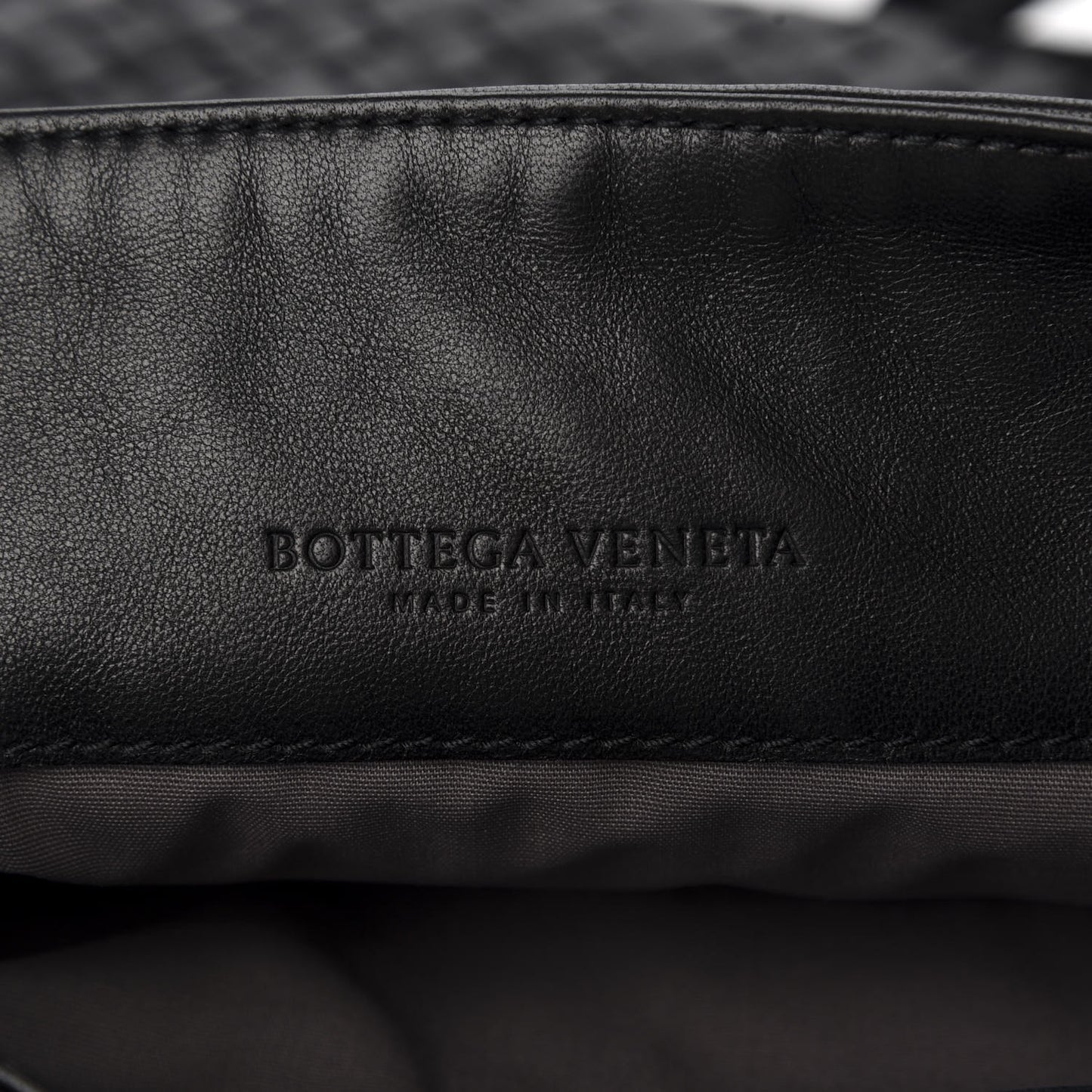 Nappa Intrecciato VN Crossbody Messenger Bag Black