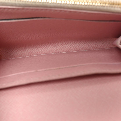 Louis Vuitton Damier Azur Rosalie Coin Purse Rose Ballerine 5 of 8