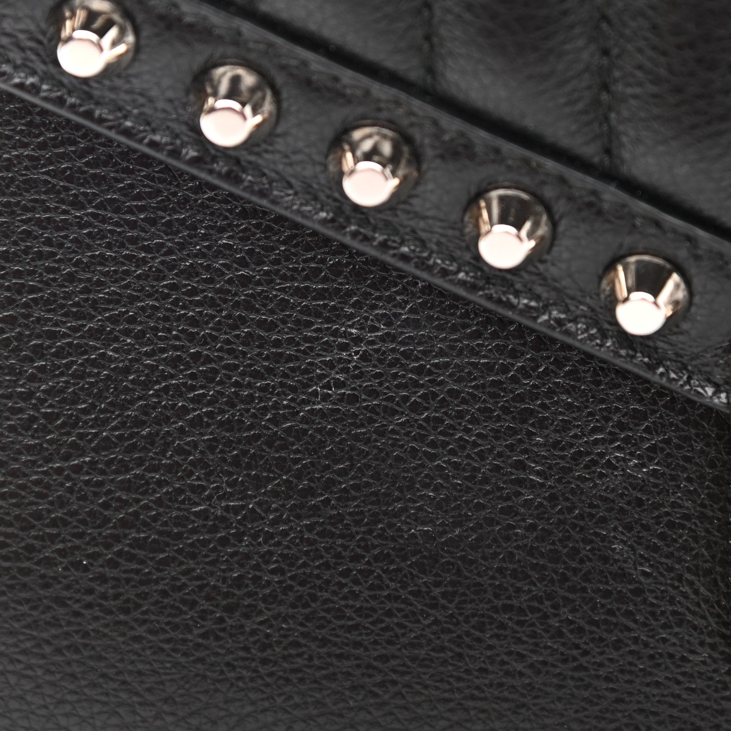 Prada Glace Calfskin Studded Sound Flap Crossbody Shoulder Bag Black 10 of 10