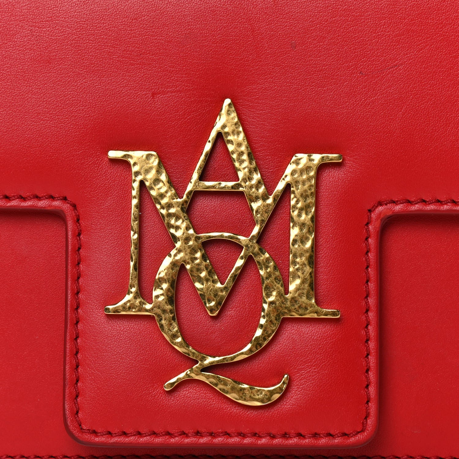 Alexander McQueen Calfskin Small Insignia Chain Flap Red 8 of 26