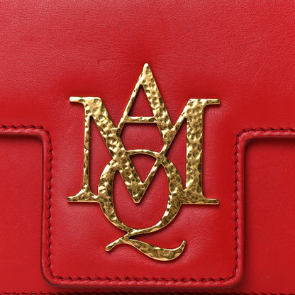 Alexander McQueen Calfskin Small Insignia Chain Flap Red 8 of 26