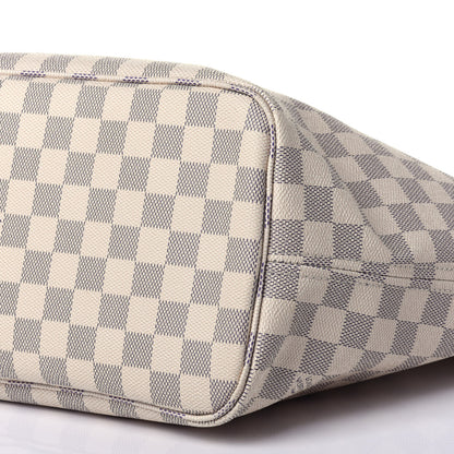 Louis Vuitton Damier Azur Neo Neverfull MM Rose Ballerine 9 of 12