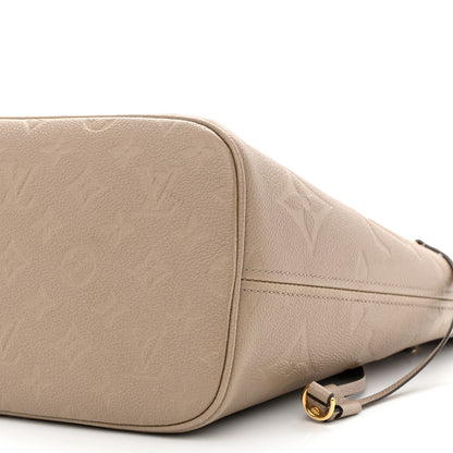 Louis Vuitton Empreinte Monogram Giant Neverfull MM Tourterelle 11 of 15
