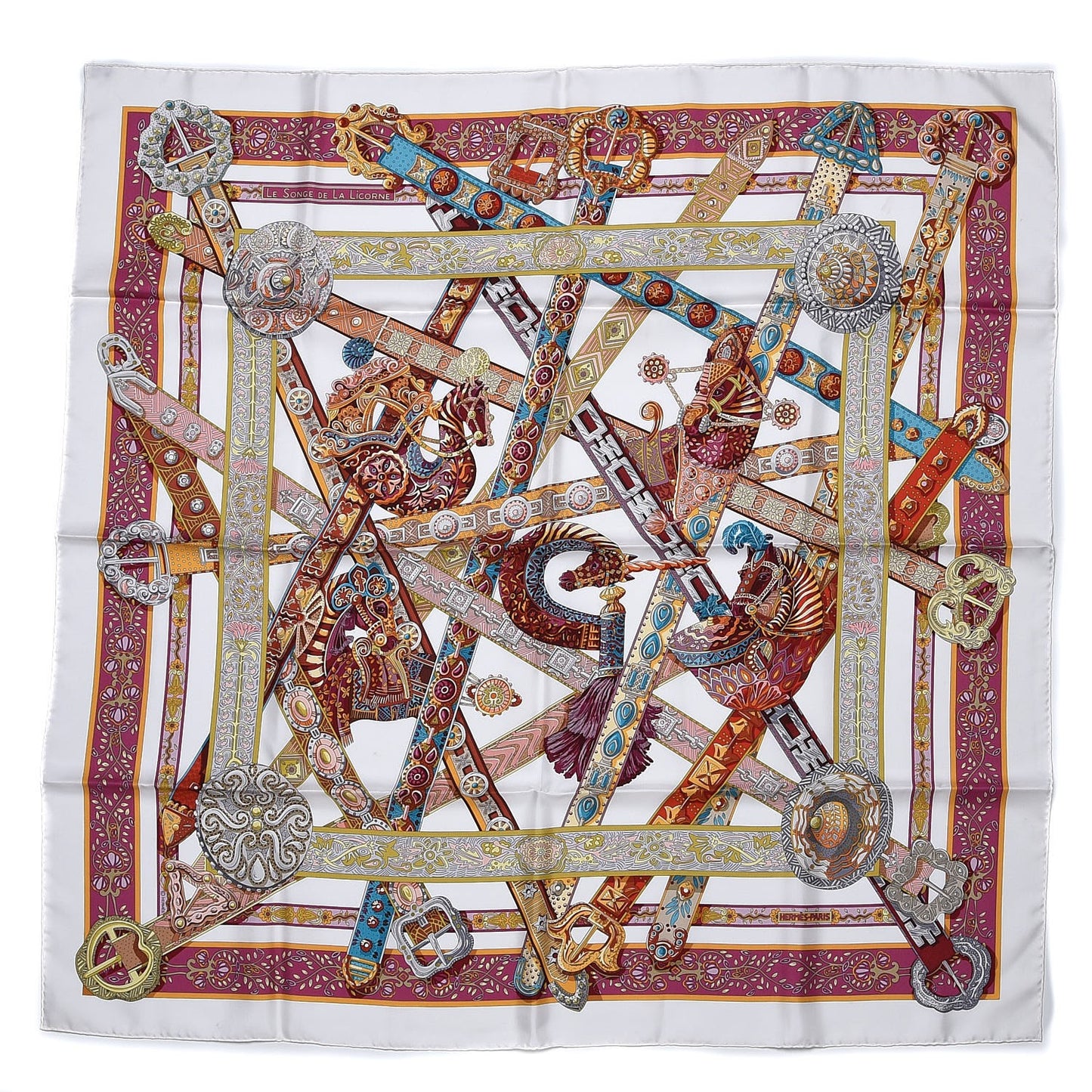 Silk Le Songe De La Licorne Scarf 90