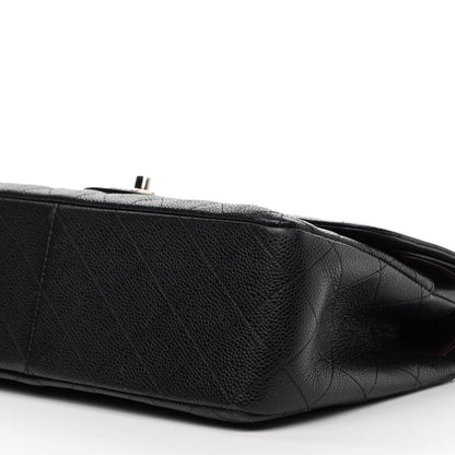Chanel Caviar Quilted Jumbo Double Flap Black 10 of 14