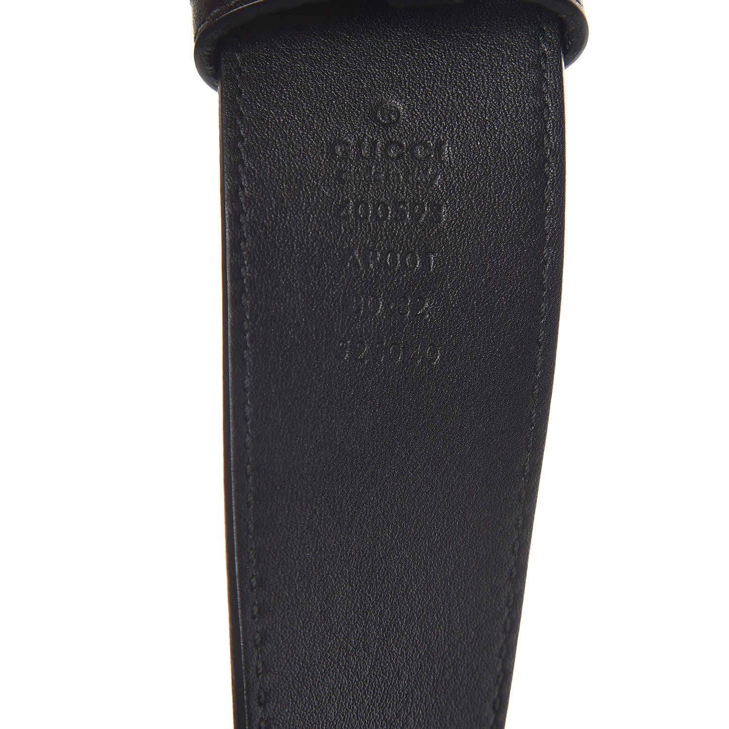 Gucci Calfskin Double G 40mm Belt 80 32 Black 4 of 7