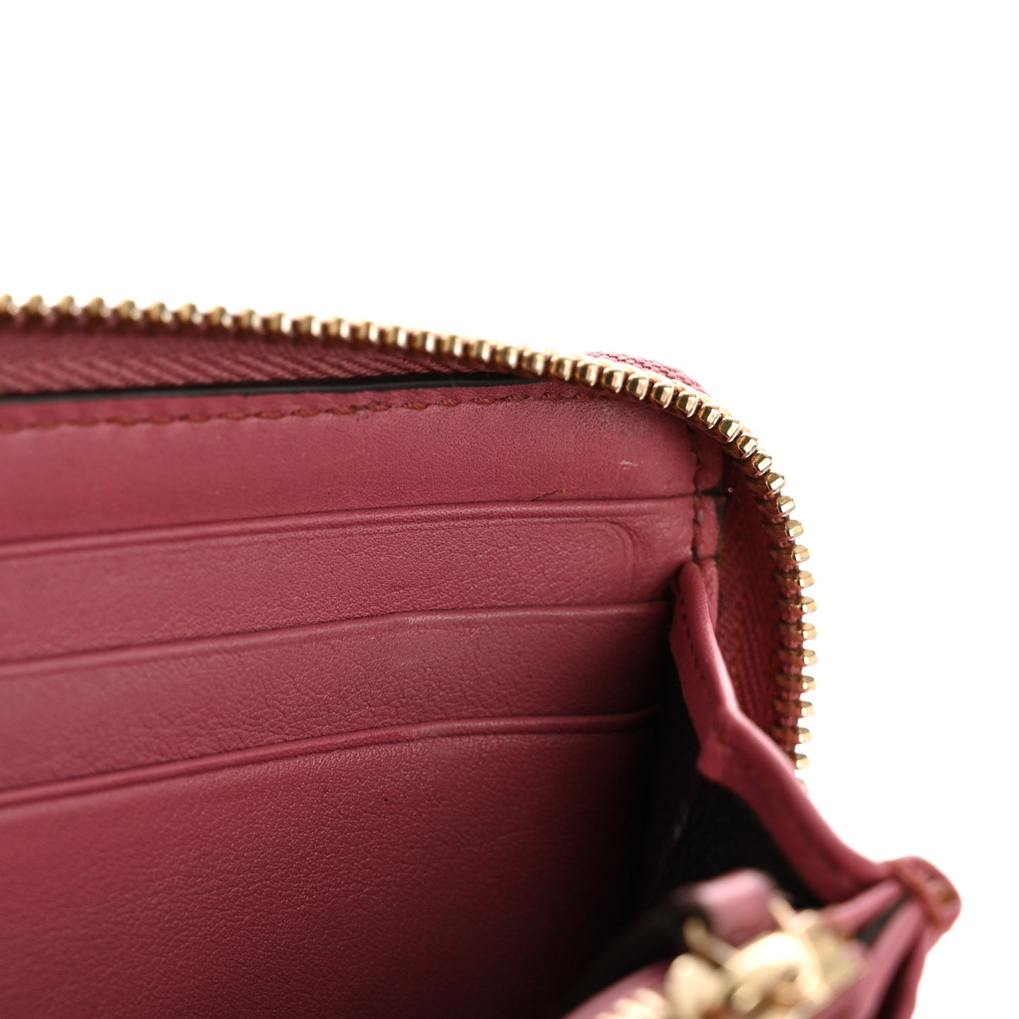 Microguccissima Sukey Zip Around Wallet Vintage Rose
