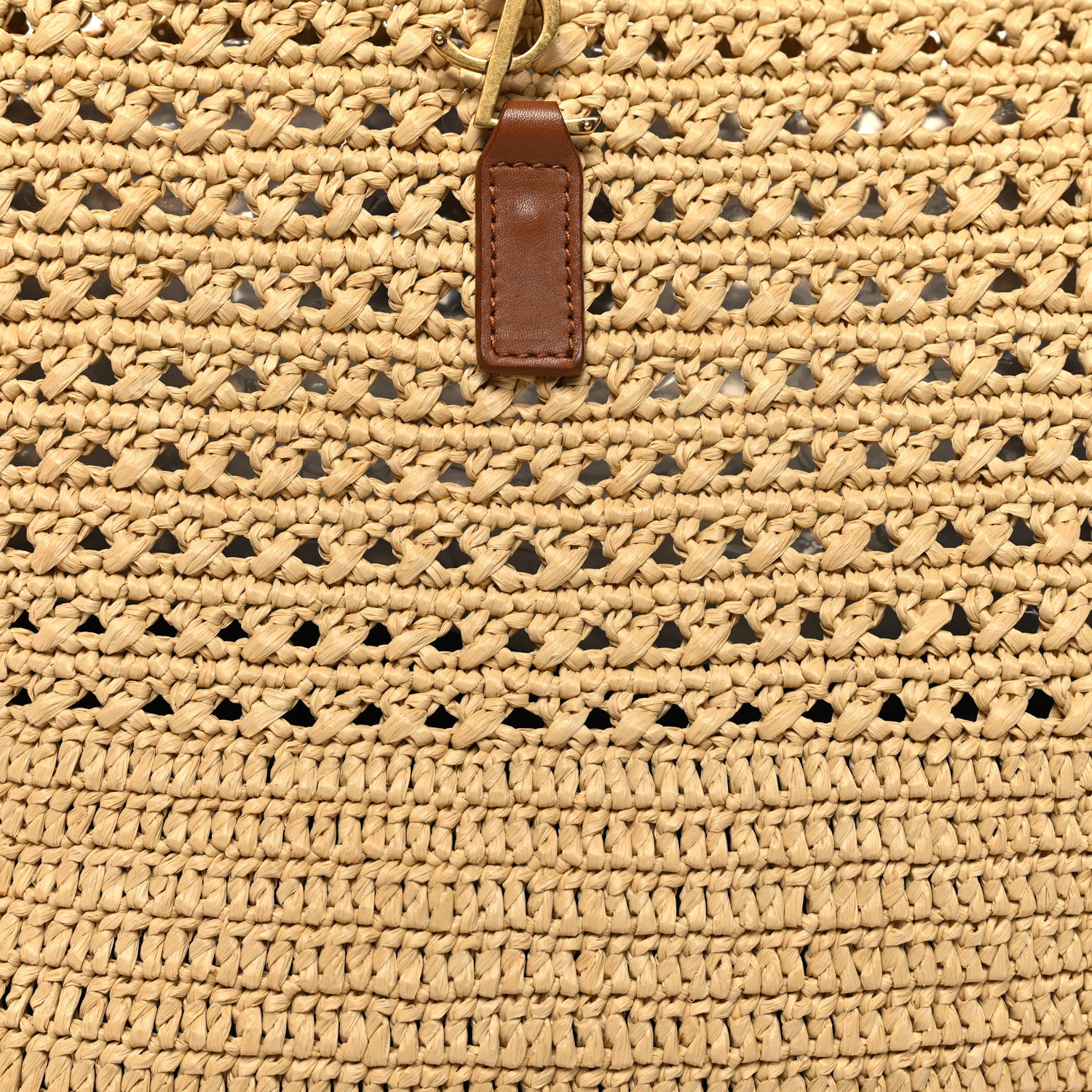 Saint Laurent Raffia Monogram Hobo Naturale 6 of 11