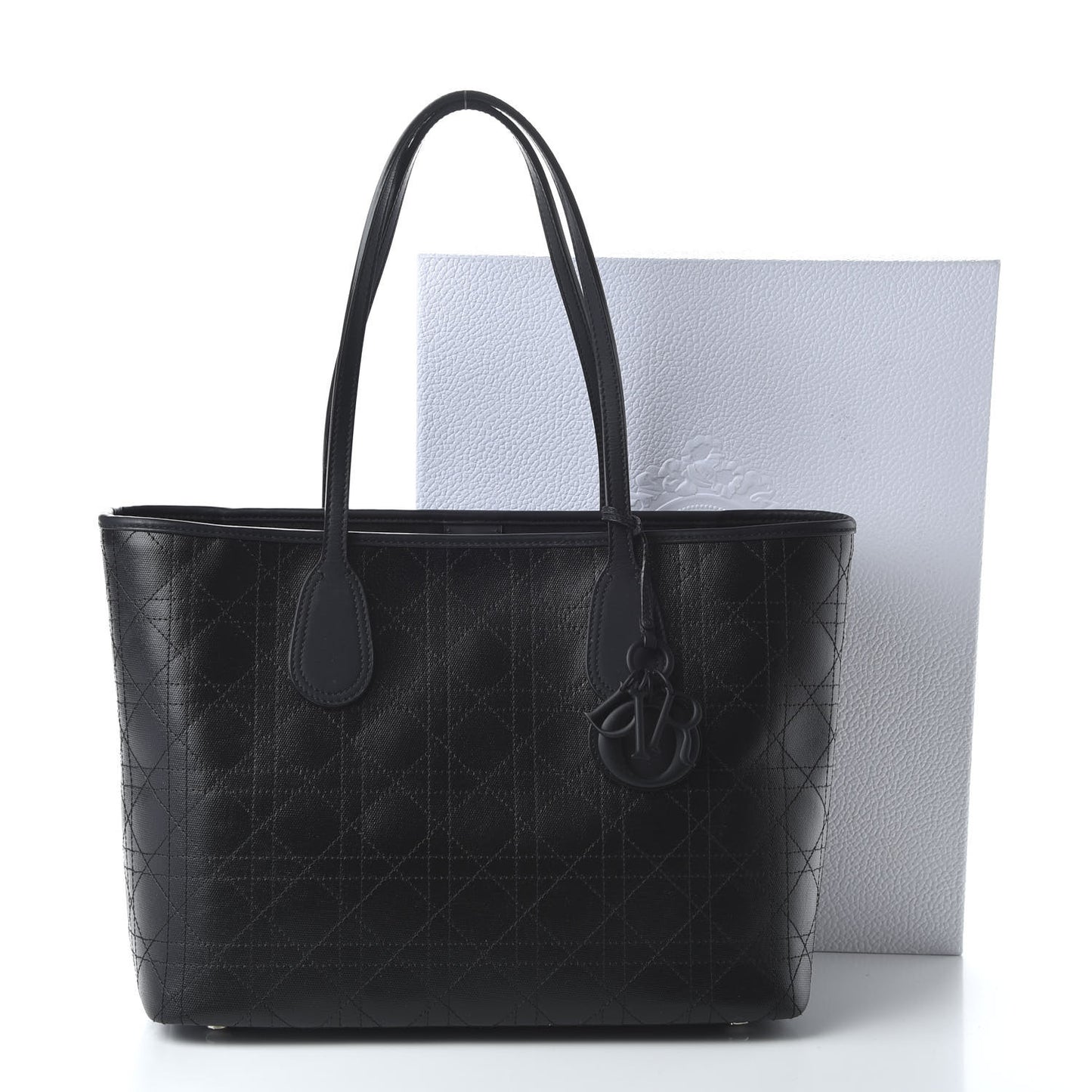Coated Canvas Cannage Black