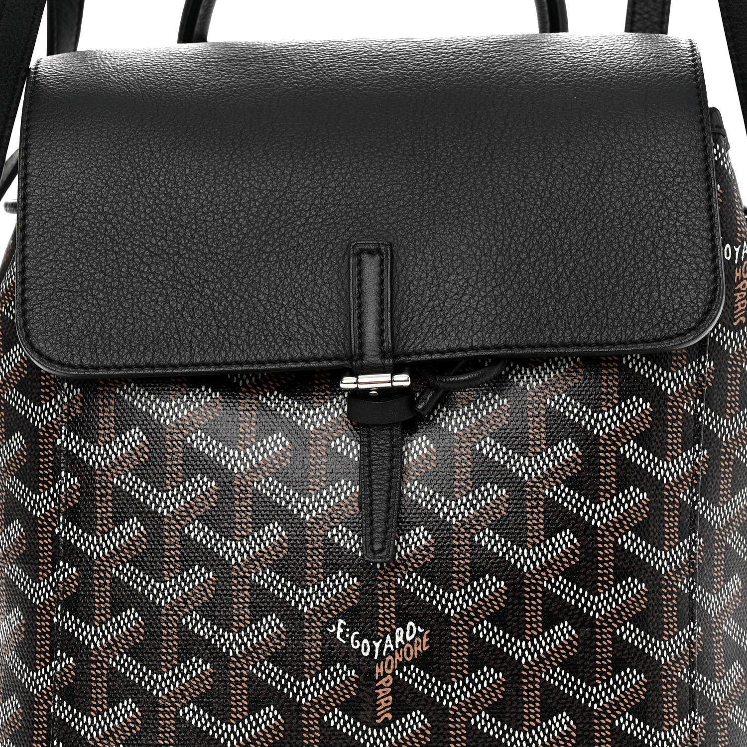 Goyard Goyardine Calfskin Mini Alpin Backpack Black 7 of 9