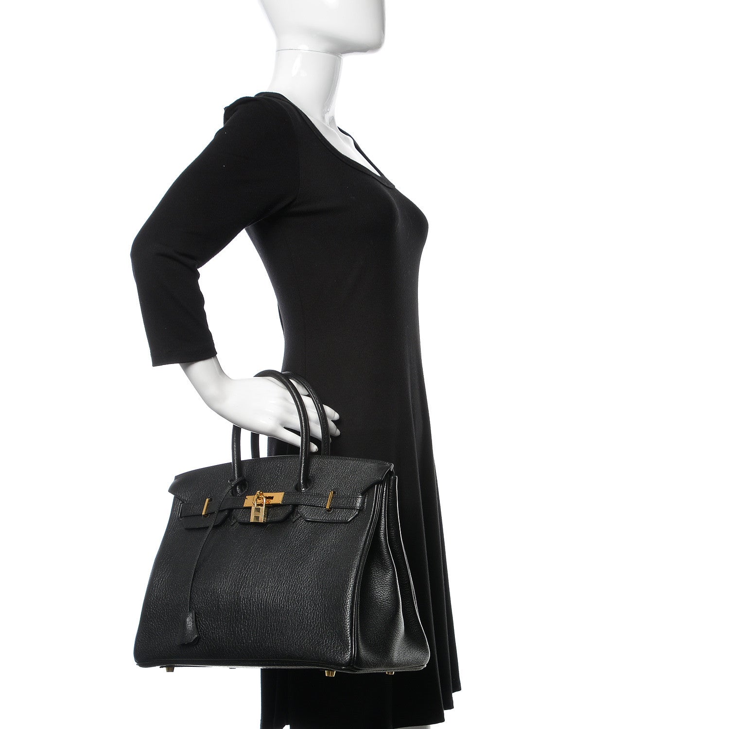Hermes Chevre de Coromandel Birkin 35 Black 2 of 35